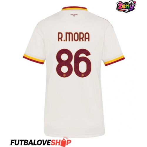 Dres AS Roma Rodrigo Mora #86 Preč pre Ženy 2026-27 Krátky Rukáv